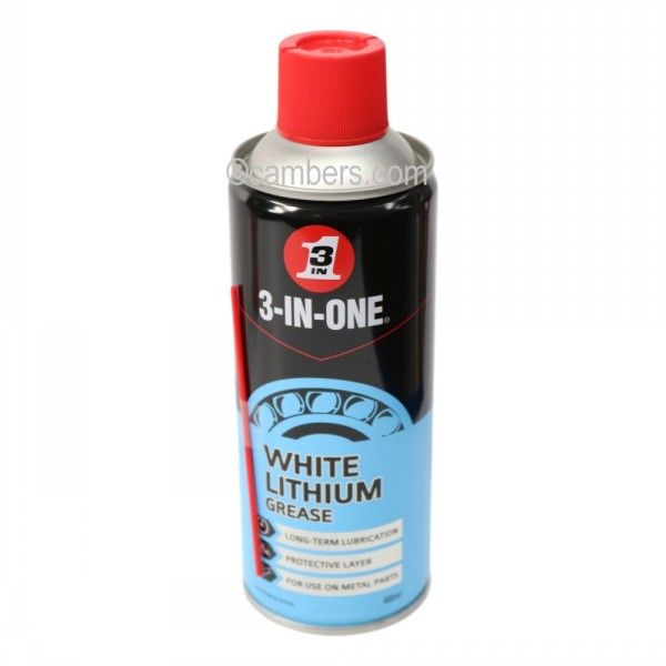 3 In One White Lithium Grease Spray 400ml Cambers Country Store